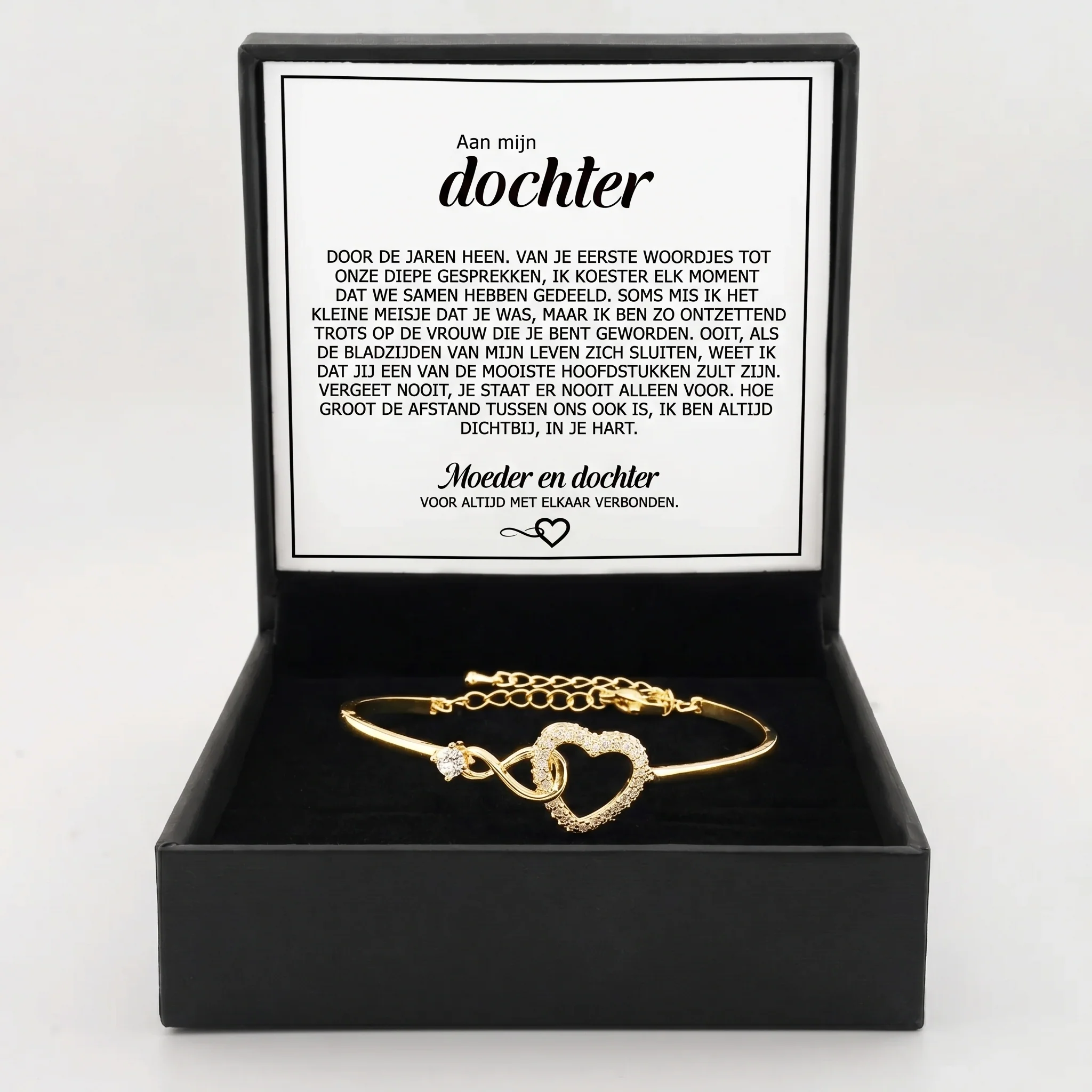 "Aan mijn dochter" voor altijd verbonden-armband