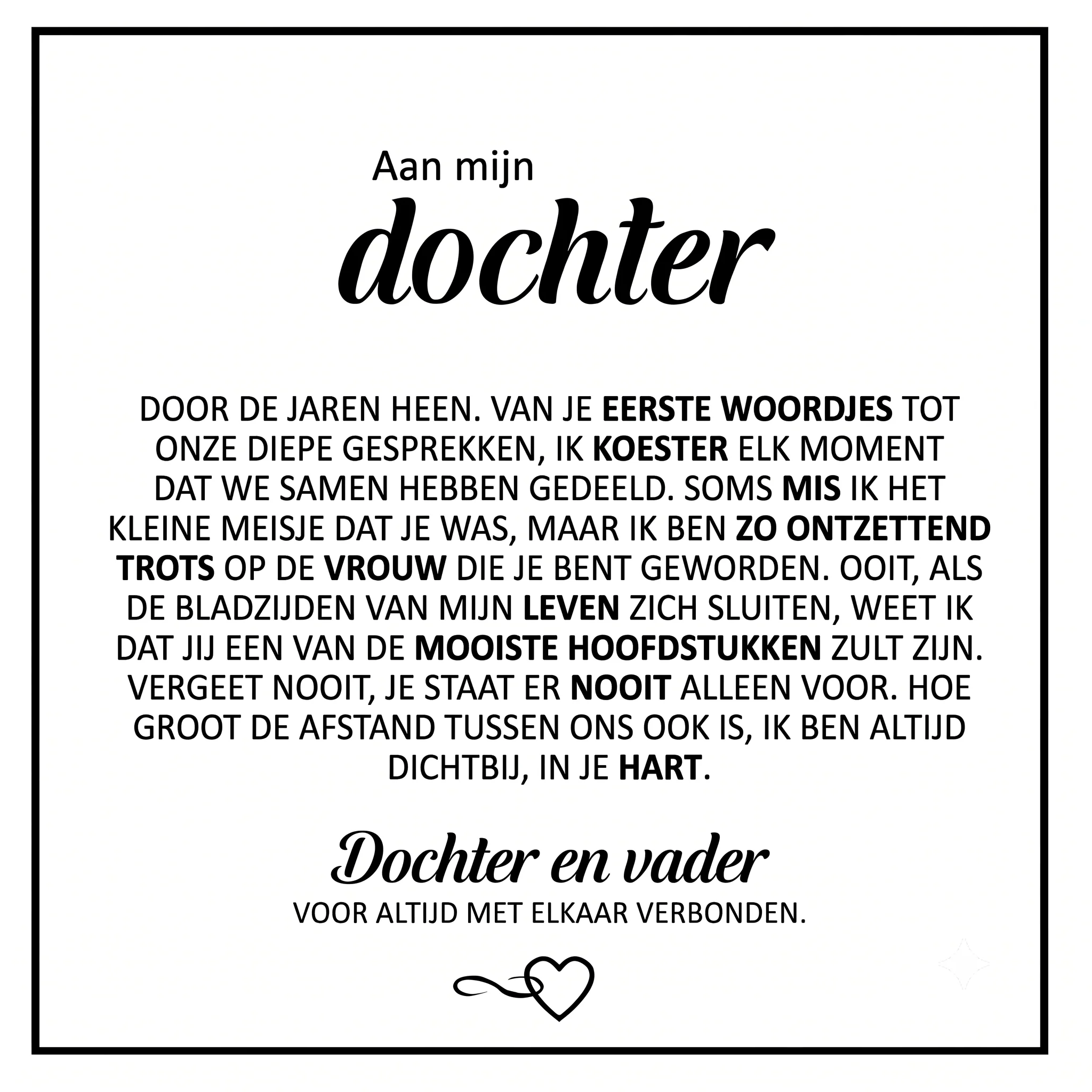 "Aan mijn dochter" voor altijd verbonden-armband - Image 2