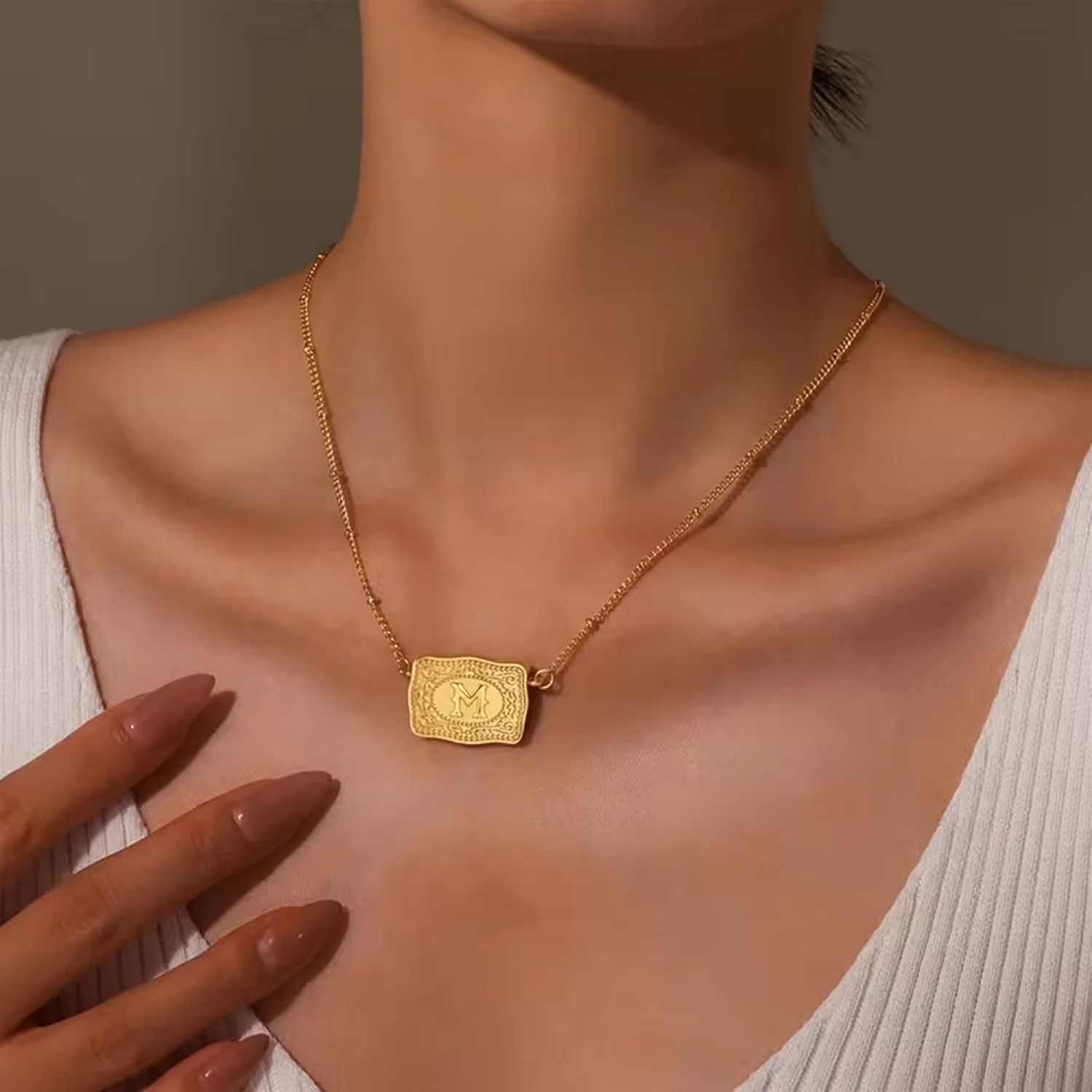 Rodeo Initial Charm Necklace - Image 5