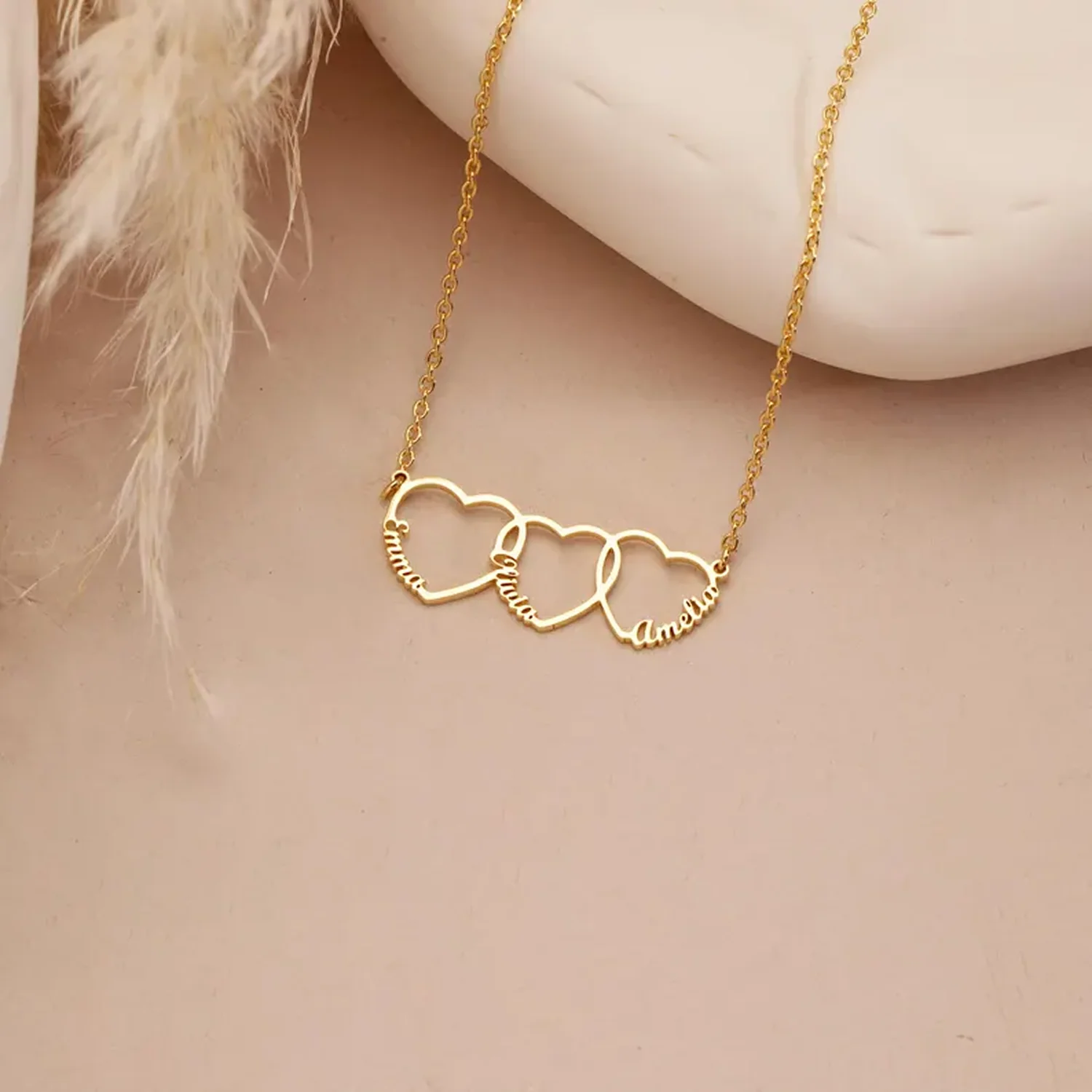 Personalized Heart & Name Necklace - Image 3