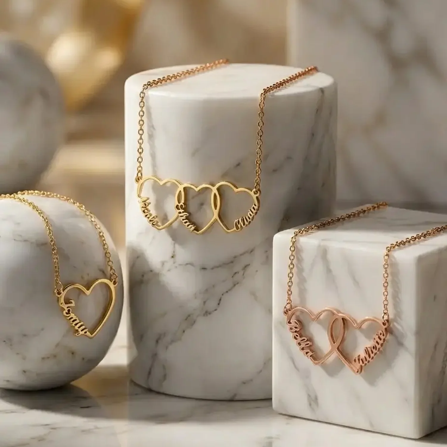 Personalized Heart & Name Necklace - Image 5
