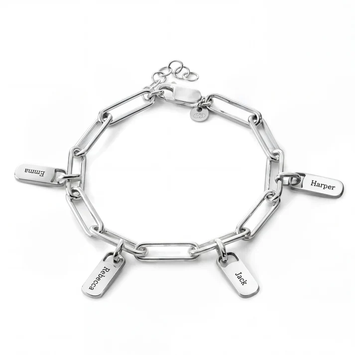 Custom Engraved Tag Bracelet - Image 6