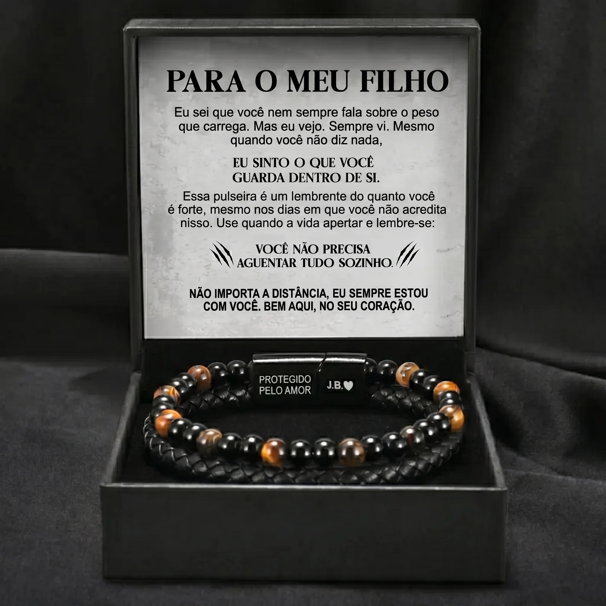 Escudo do Filho – Pulseira de Olho de Tigre