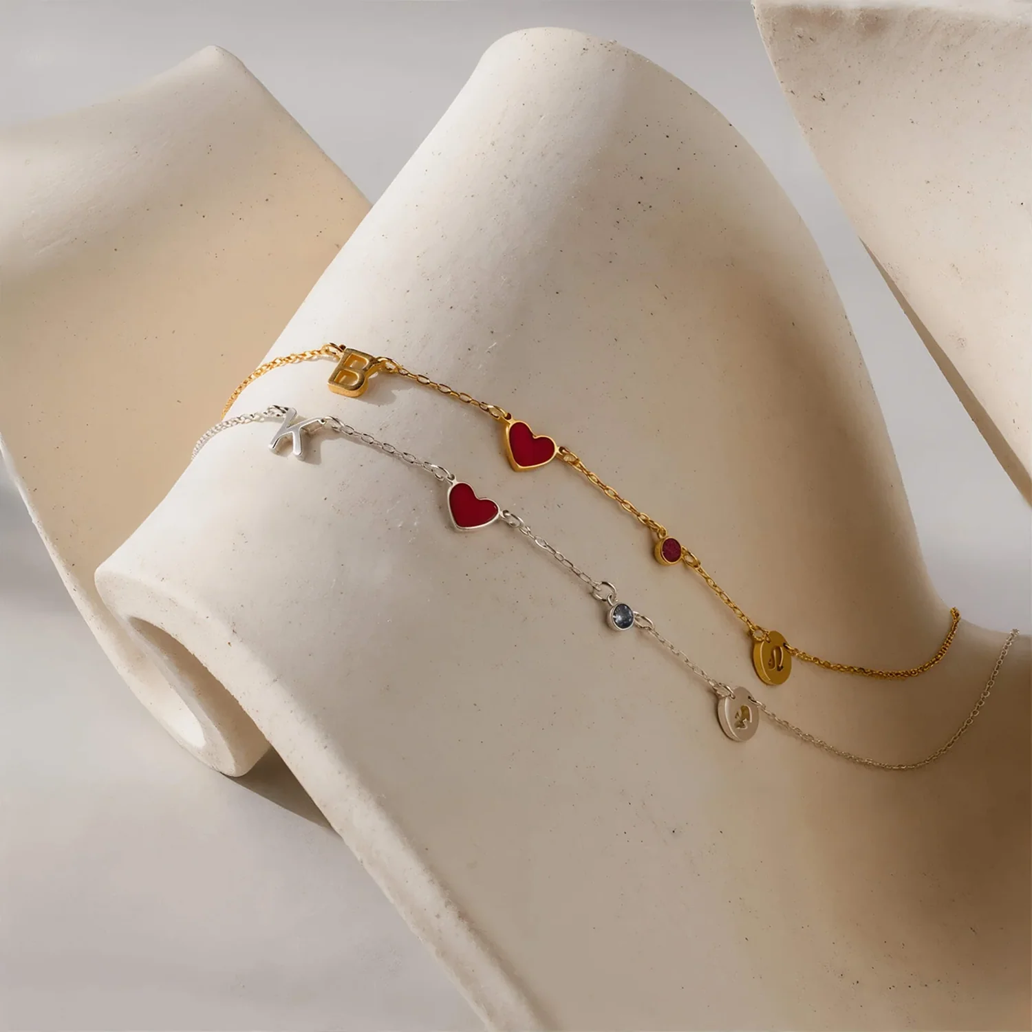 Collar Inicial con Corazón, Piedra y Zodíaco - Image 5