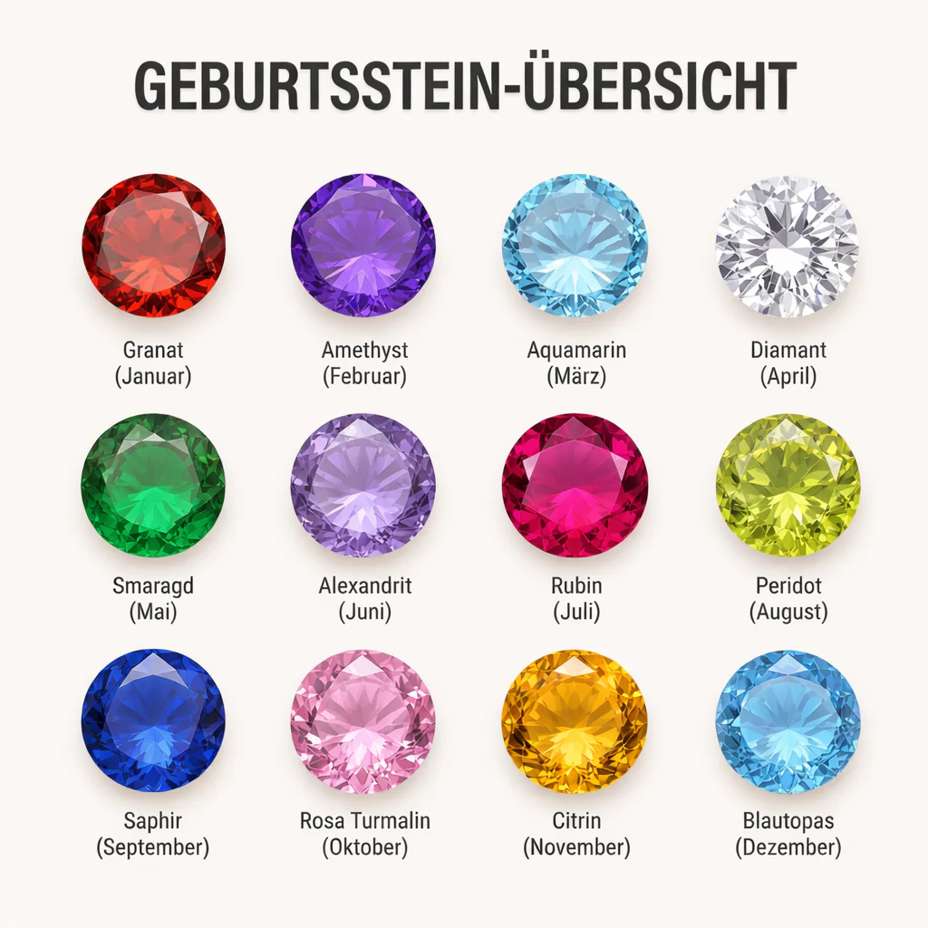 Geburtssteinarmband mit zwei verbundenen Ringen - Image 6