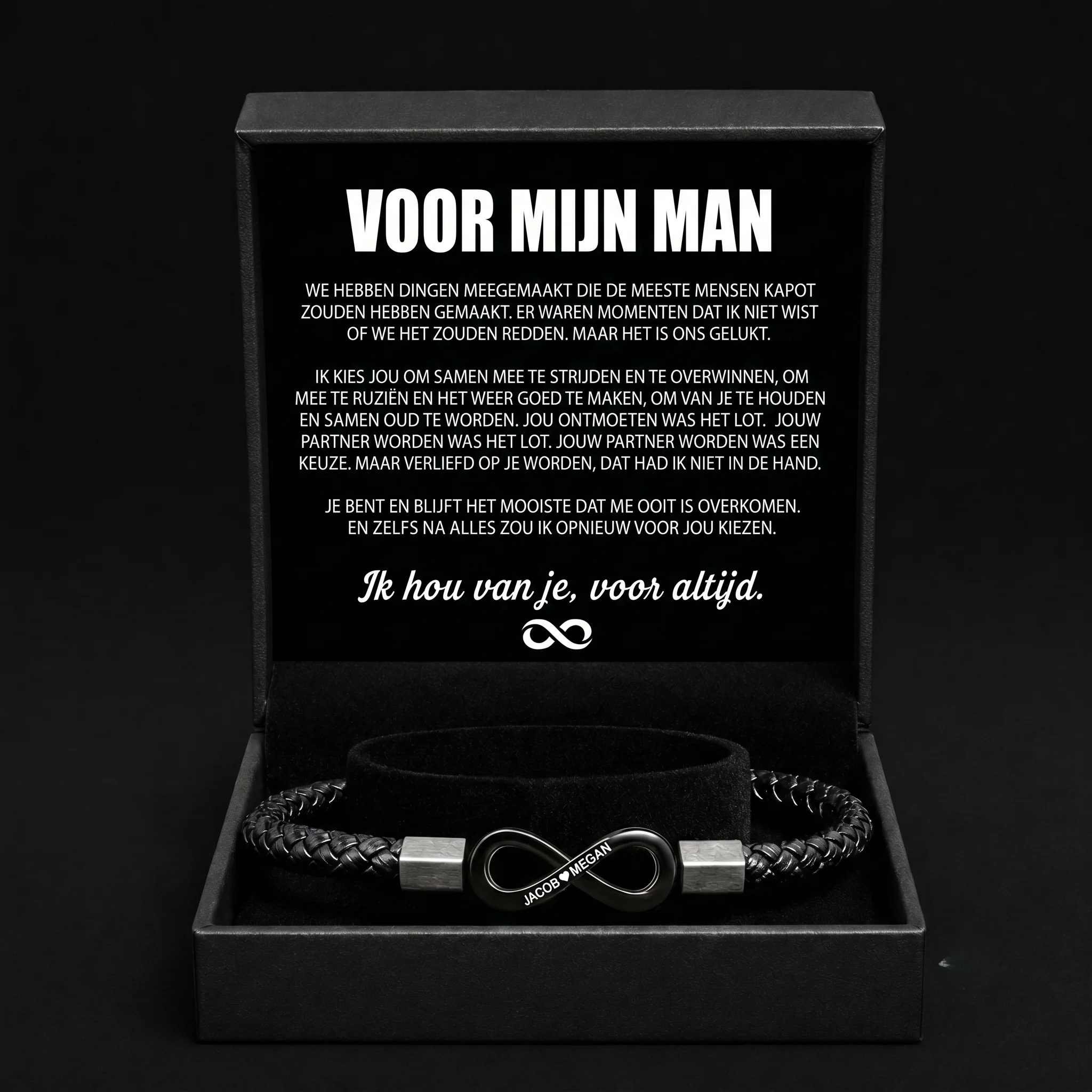 Gepersonaliseerde Armband "Voor Mijn Man"