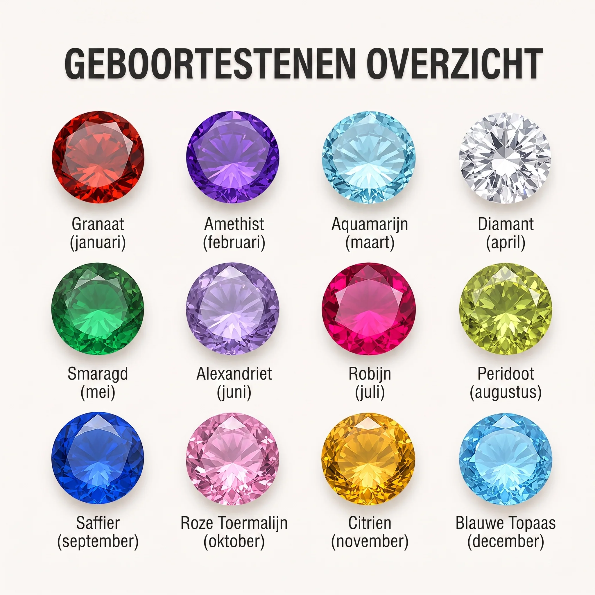 Gepersonaliseerde geboortesteen-schakelarmband - Image 6