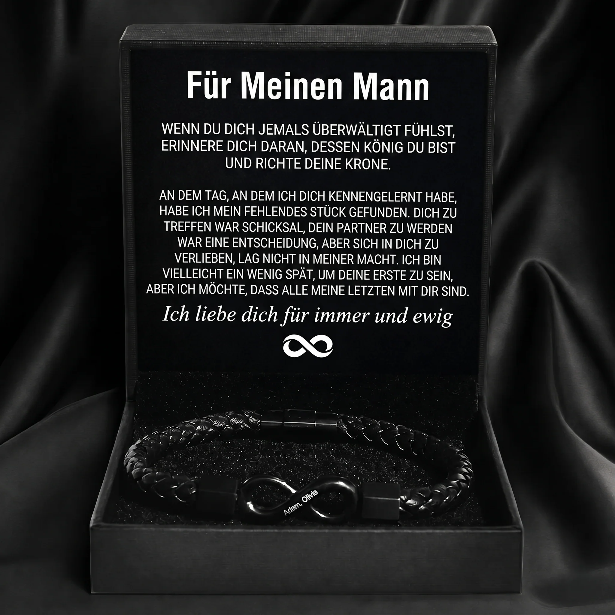 Graviertes Armband "Für meinen Mann"