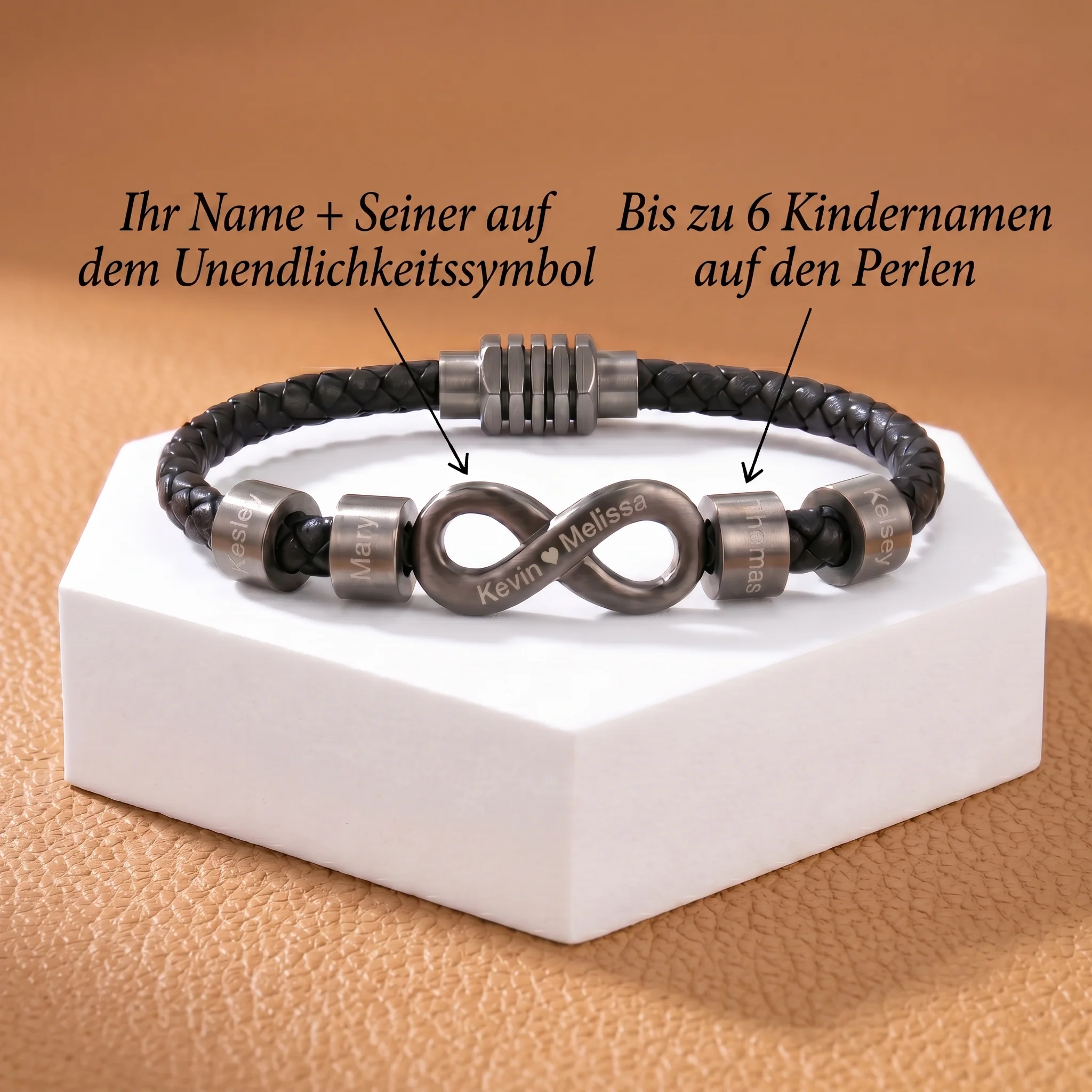 Infinity-Armband mit Gravur - Image 4