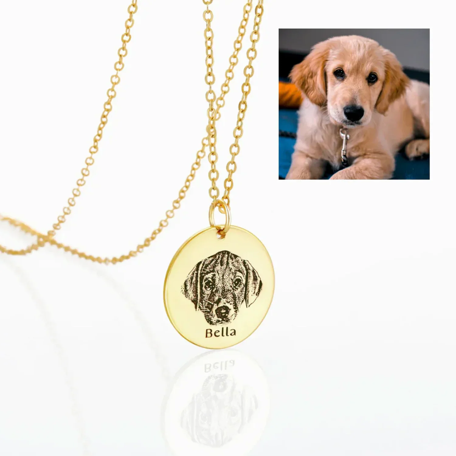 Custom Pet Portrait Necklace - Image 3