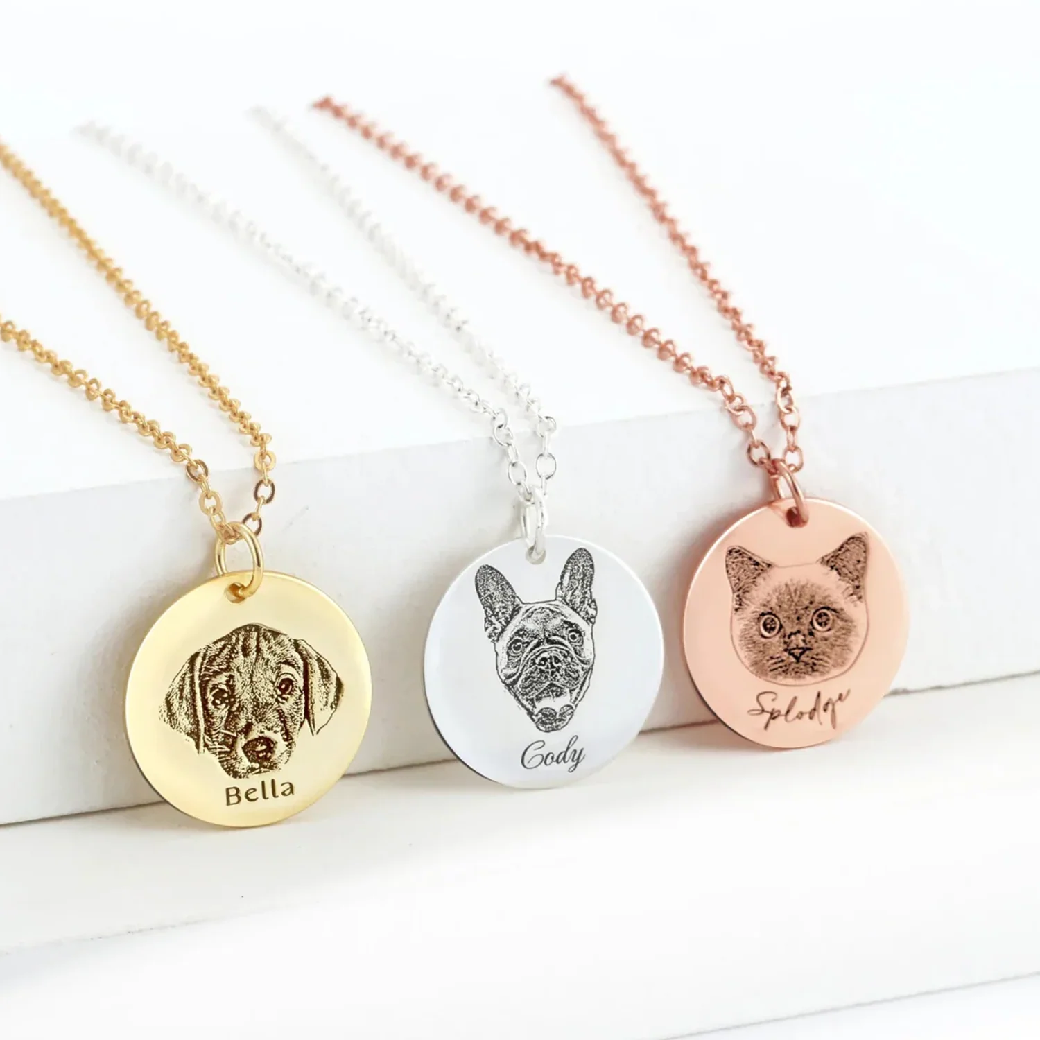 Custom Pet Portrait Necklace - Image 5