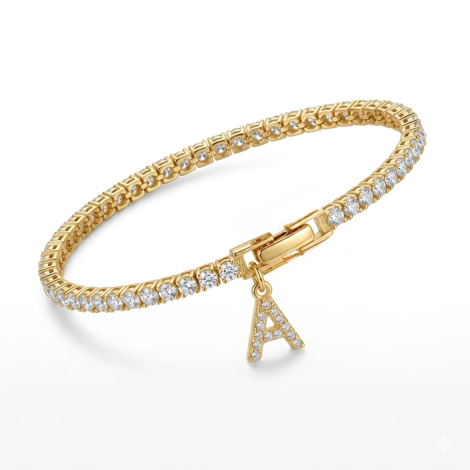 Personalized Initial Tennis Bracelet - Image 3