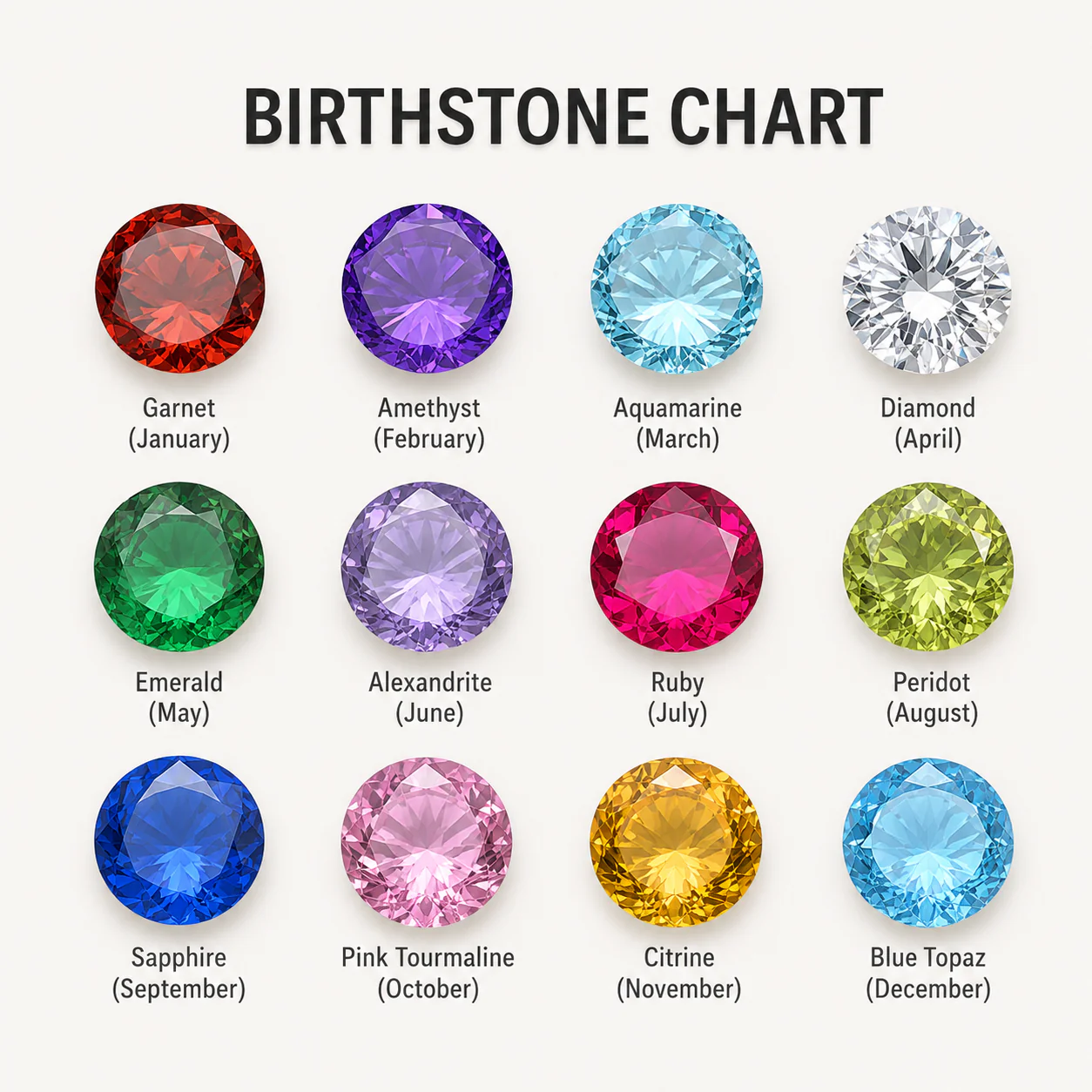 Personalized Linked Birthstone Bracelet - Image 6