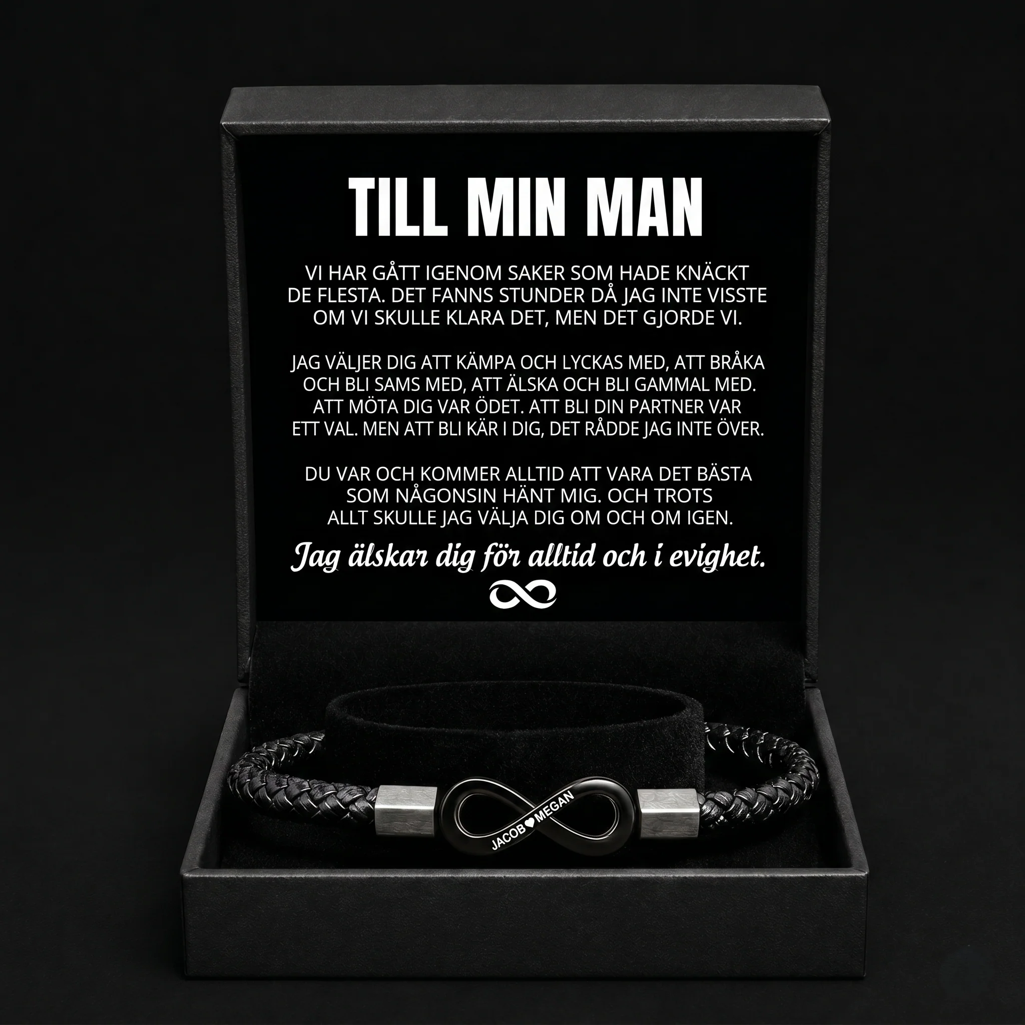 Personligt armband "Till min man"