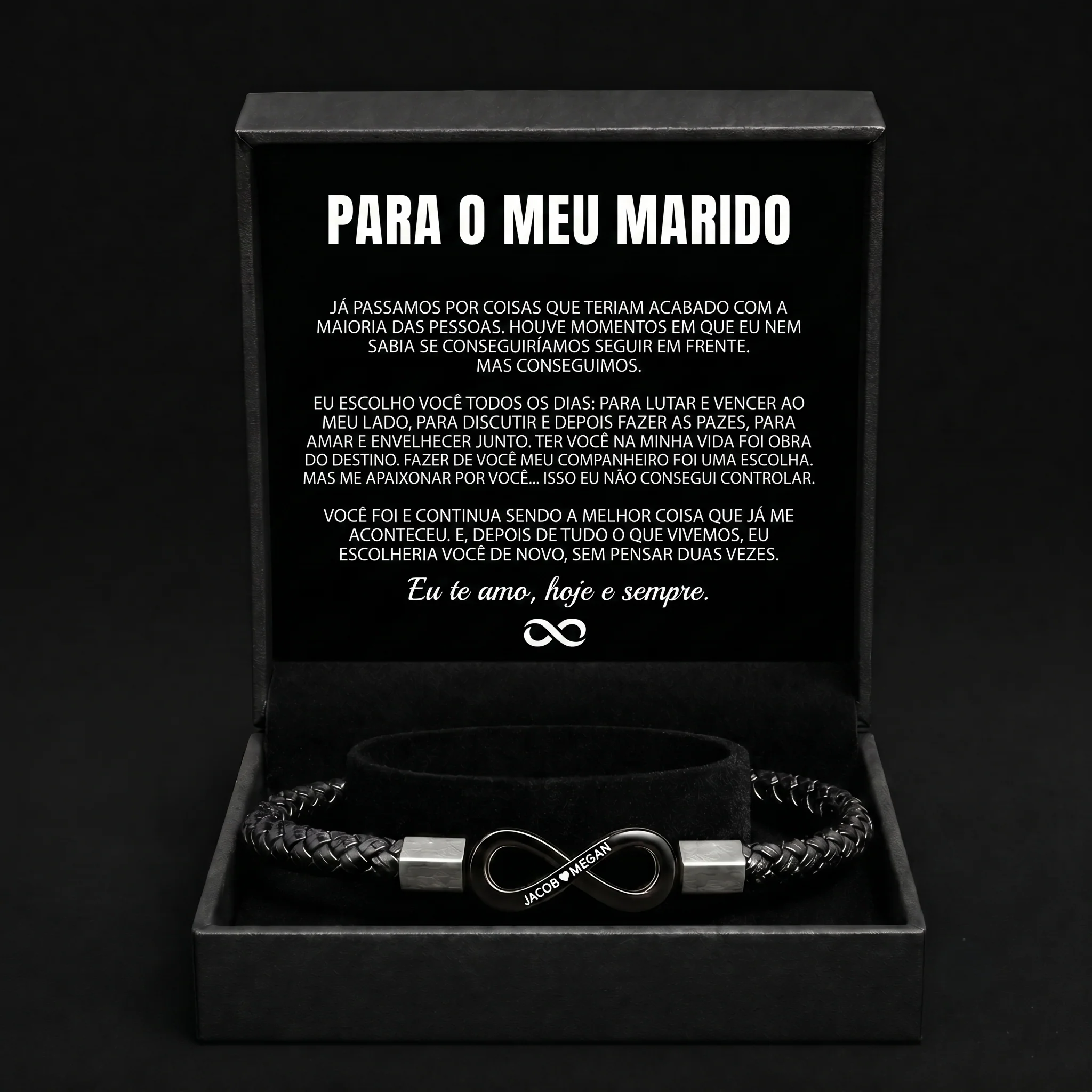 Pulseira Personalizada "Para o Meu Marido"