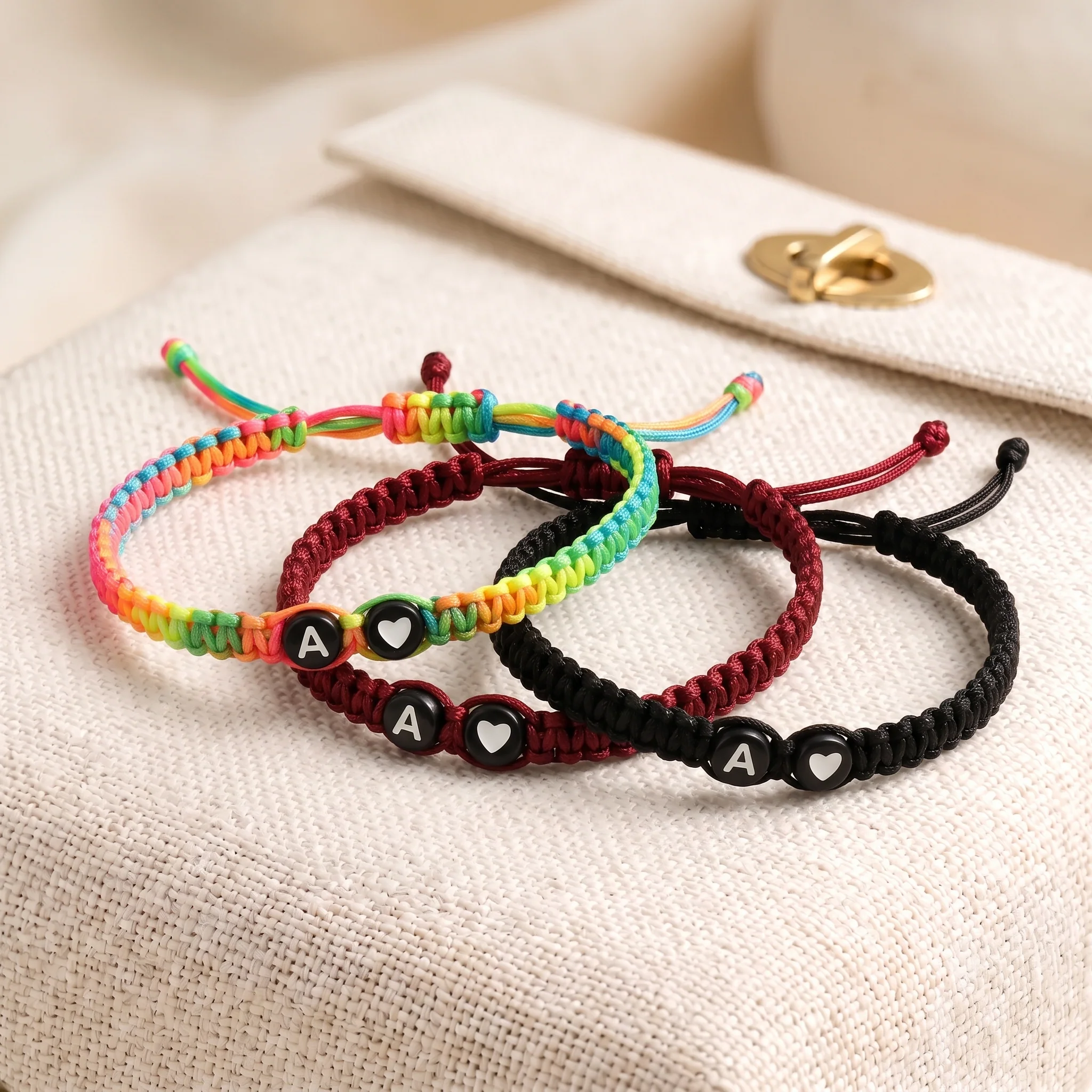 Adjustable Heart & Initial Bracelet - Image 5