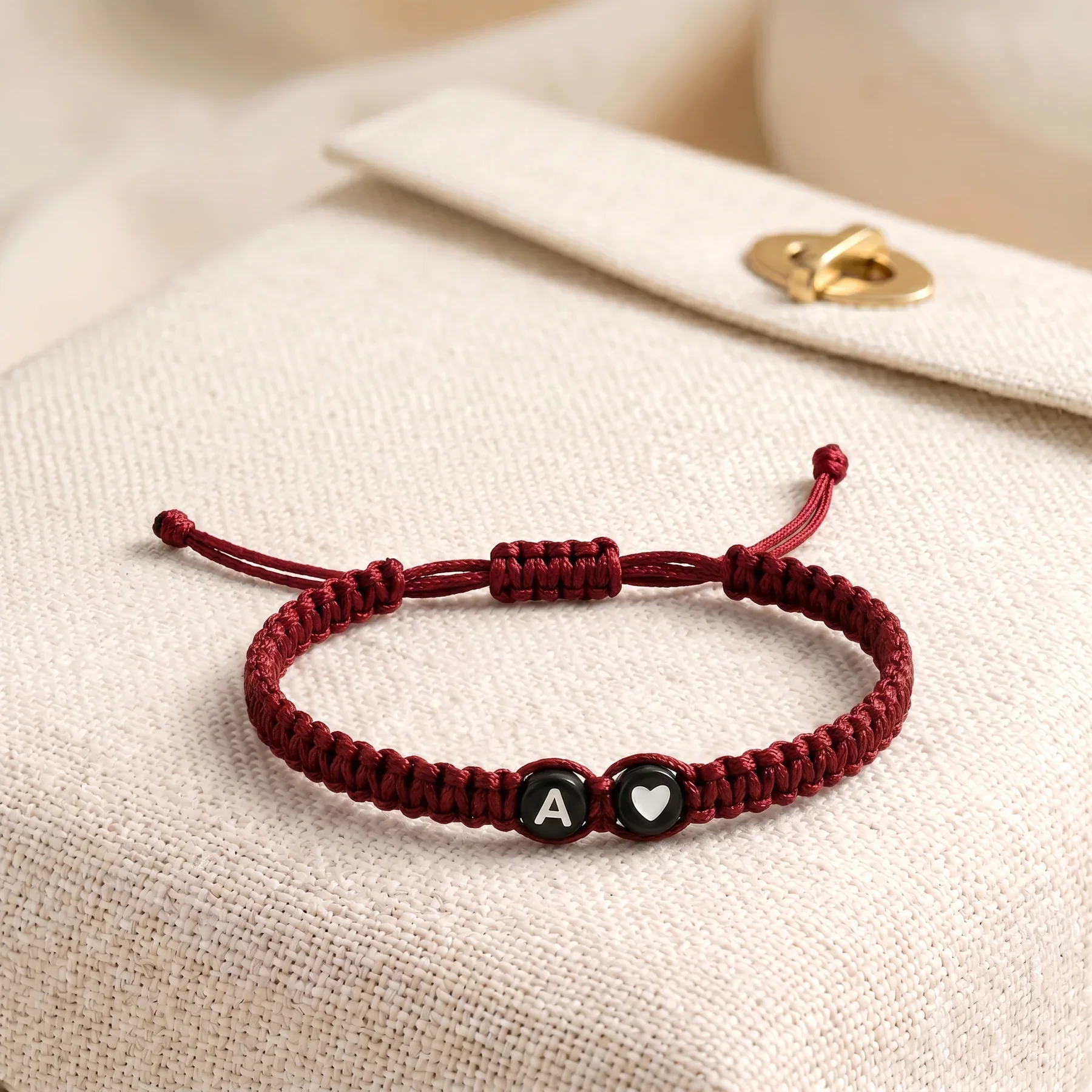 Adjustable Heart & Initial Bracelet - Image 6