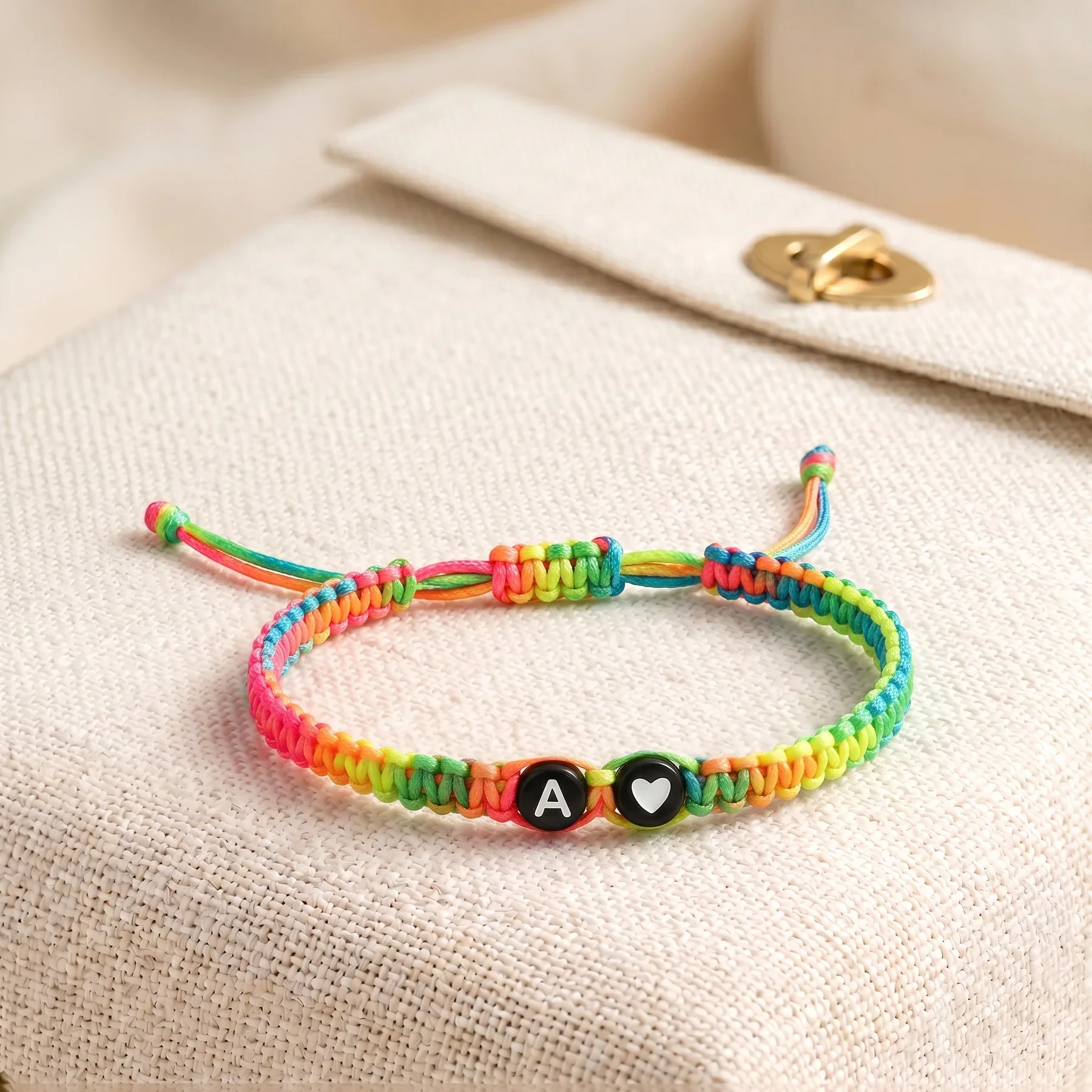 Adjustable Heart & Initial Bracelet - Image 7