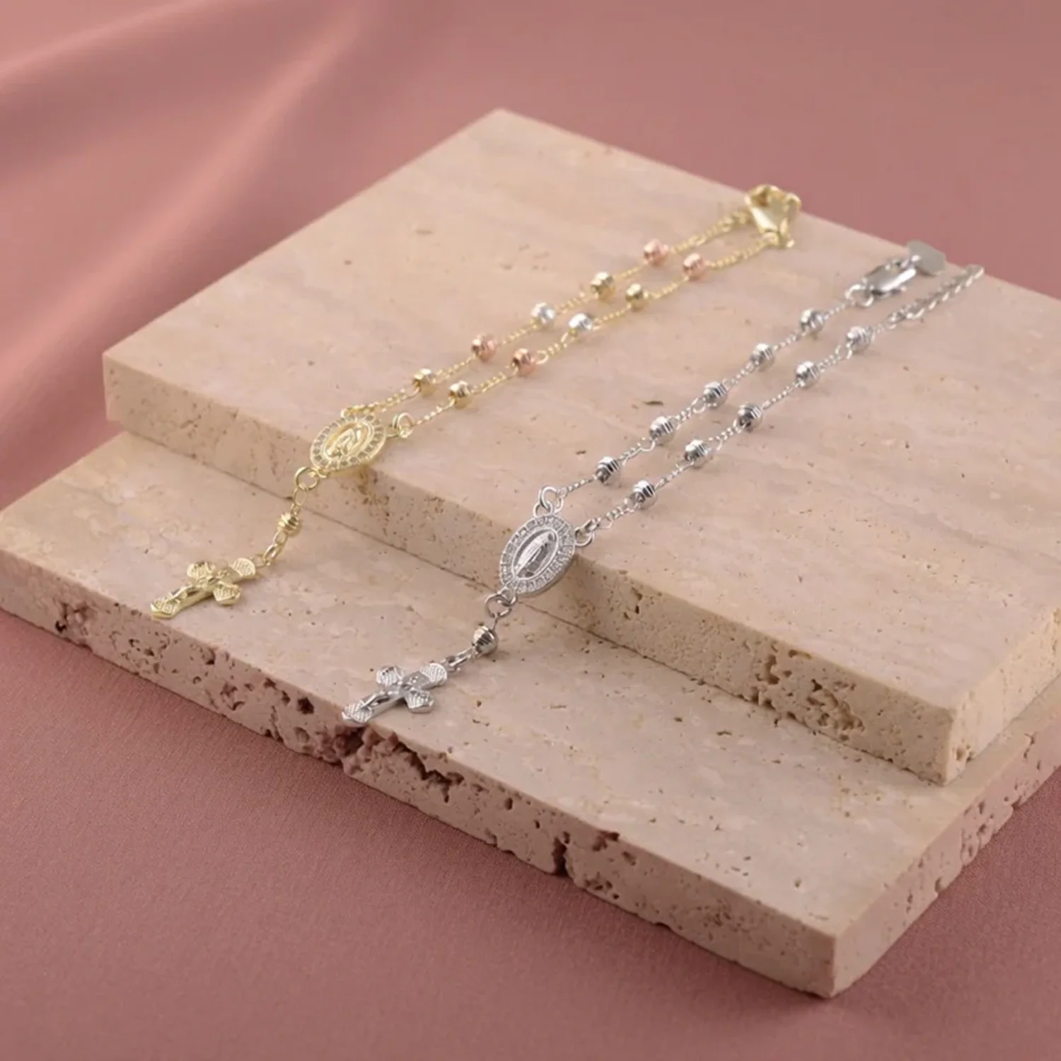 Virgin Mary Cross Bracelet - Image 3