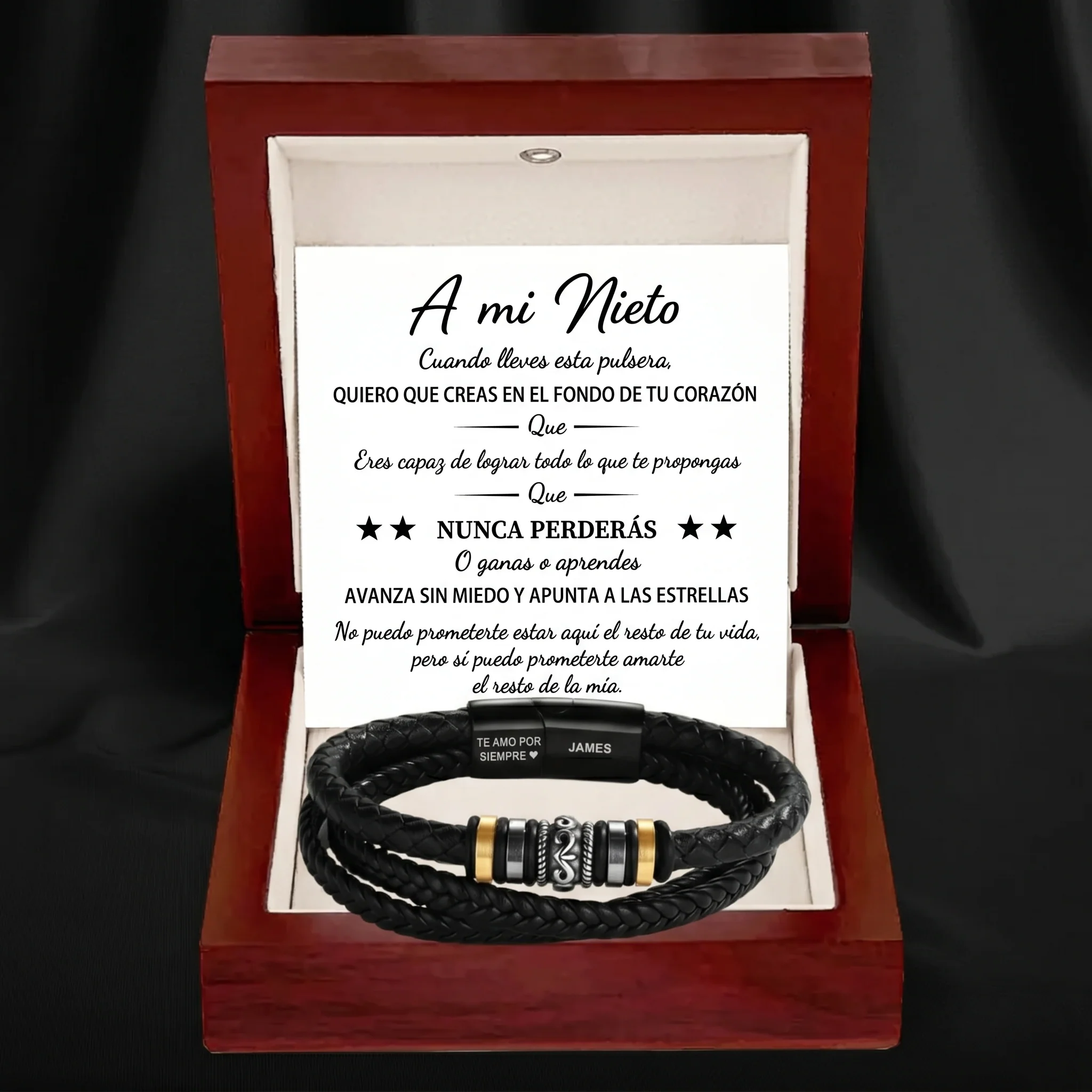 Pulsera grabada «Para mi nieto» - Image 2