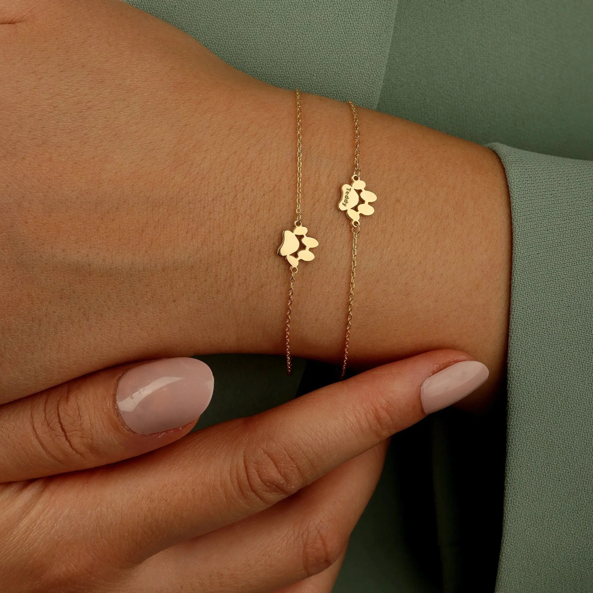 Personalisiertes Pfotenarmband mit Name - Image 3