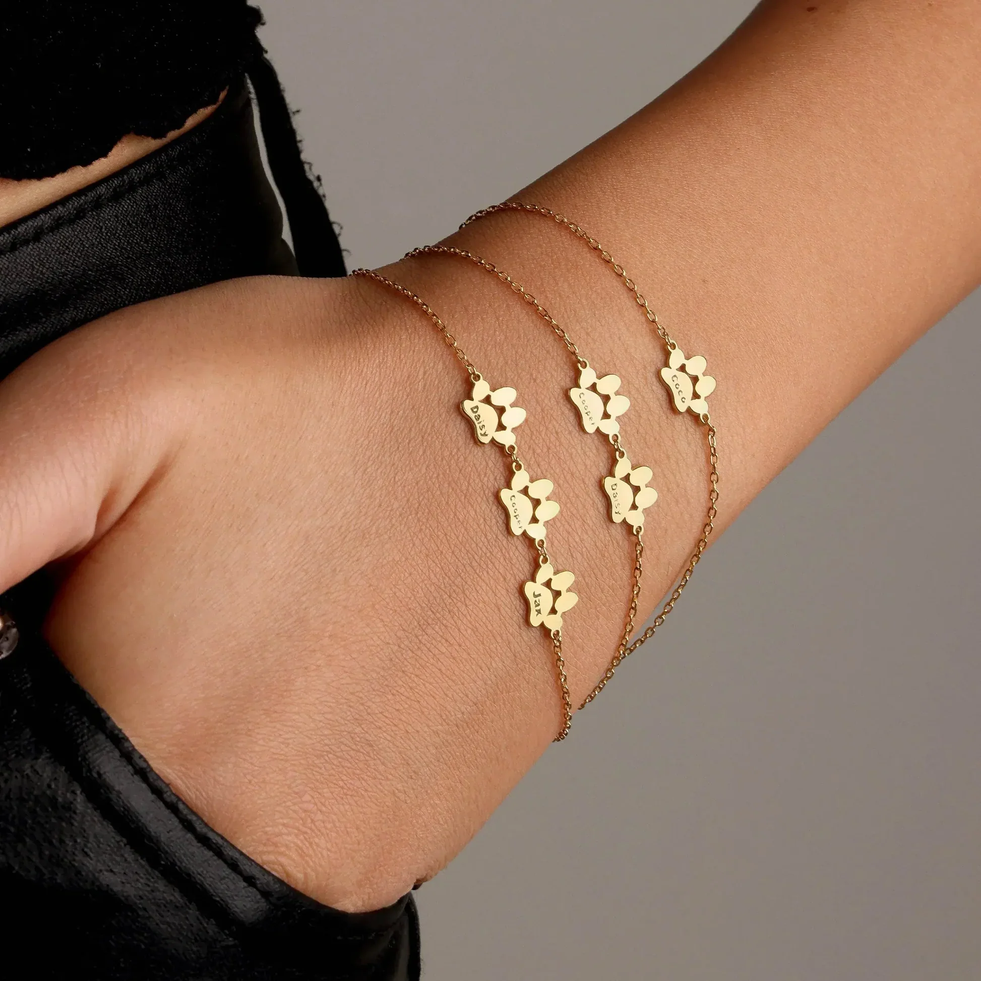 Personalisiertes Pfotenarmband mit Name - Image 4