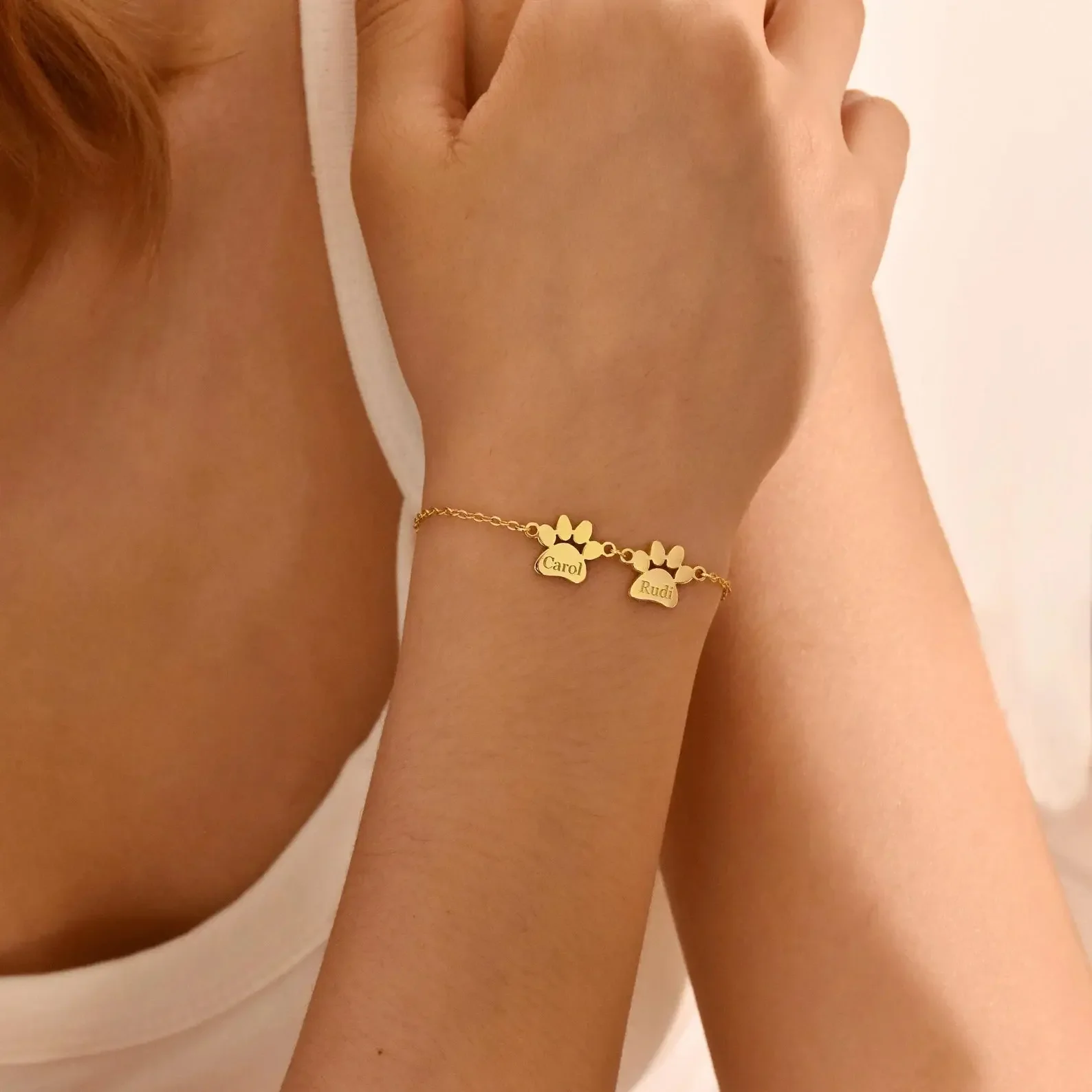 Personalisiertes Pfotenarmband mit Name - Image 5