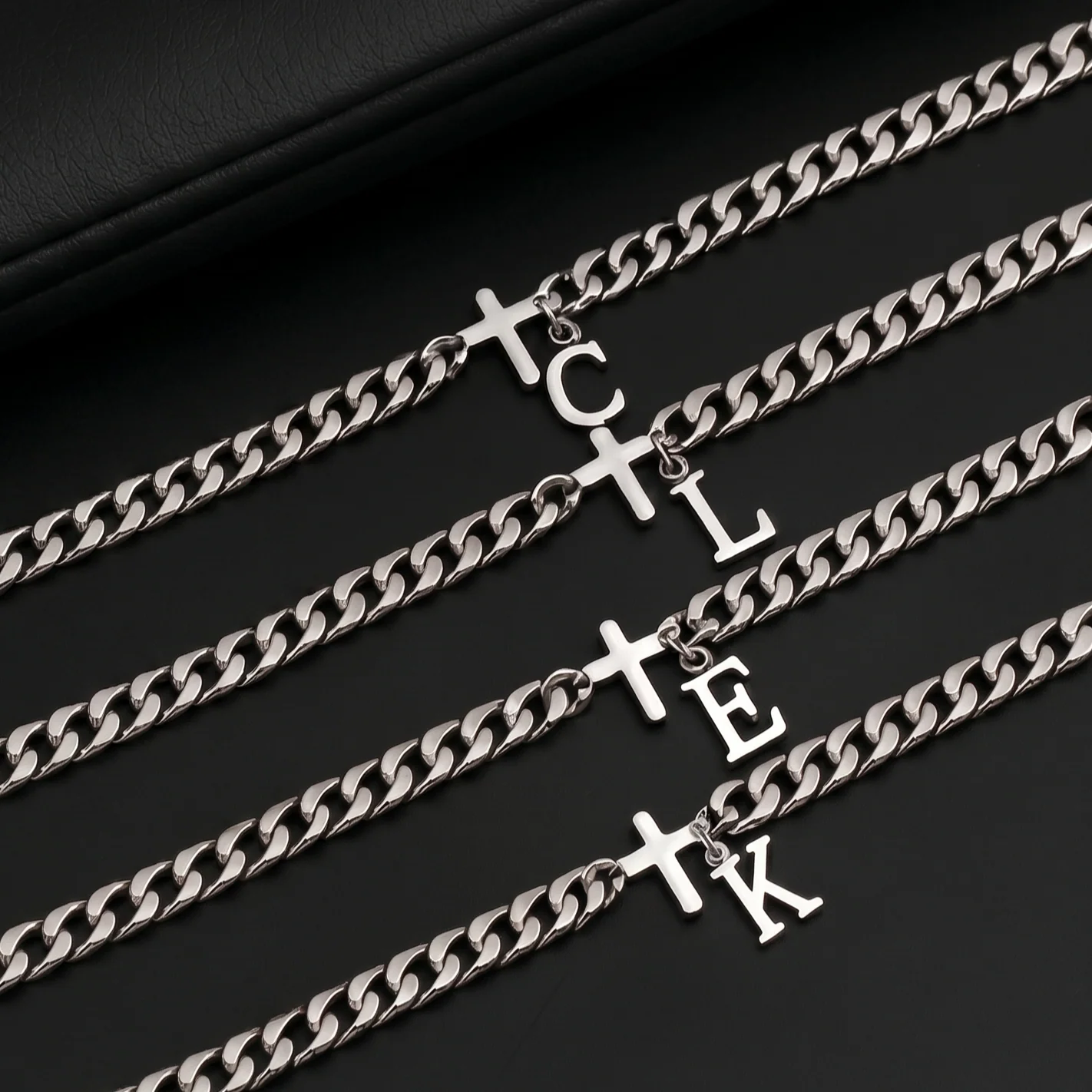 Nivora™ Initial & Cross Bracelet - Image 3