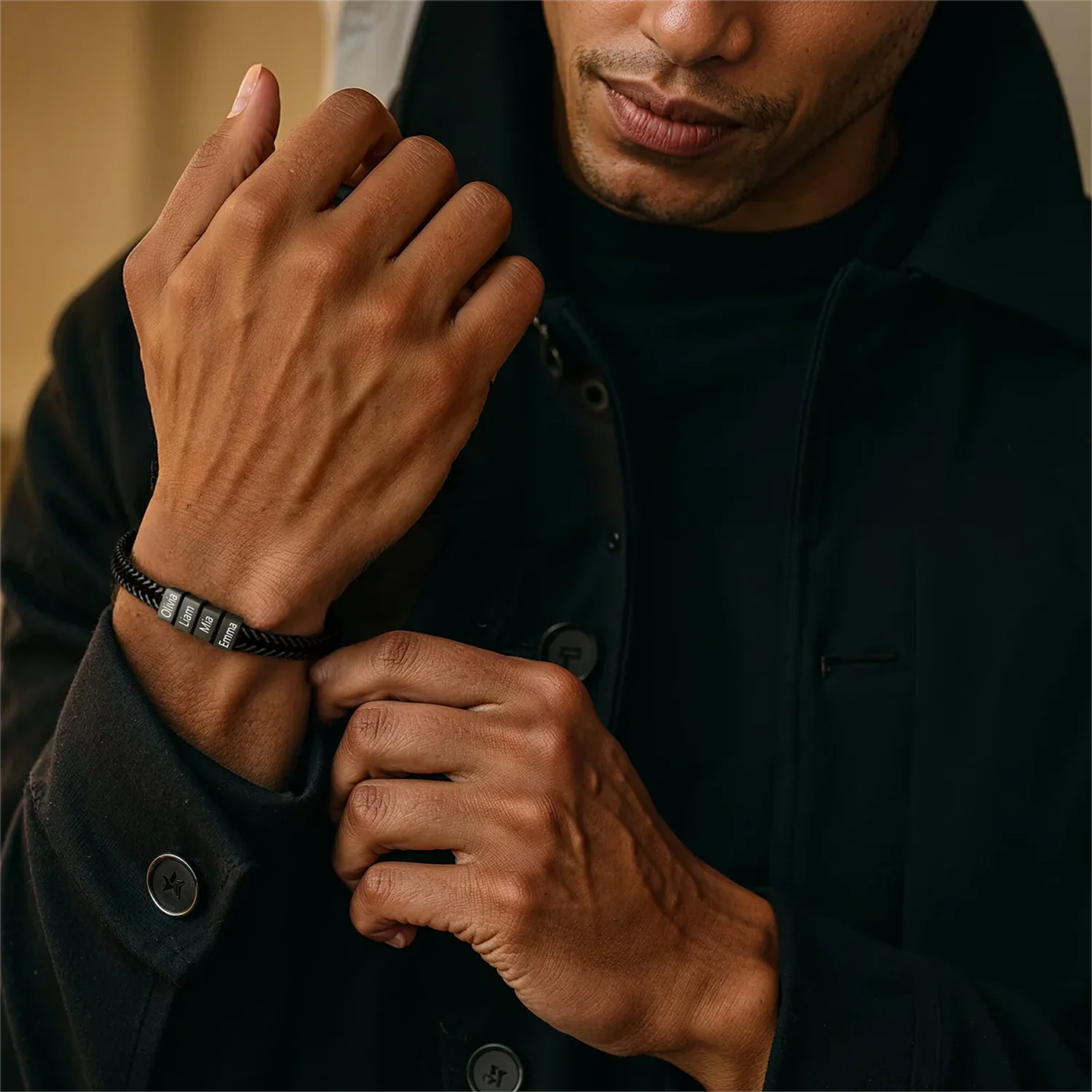 Pulsera para papá con nombre personalizado - Image 4