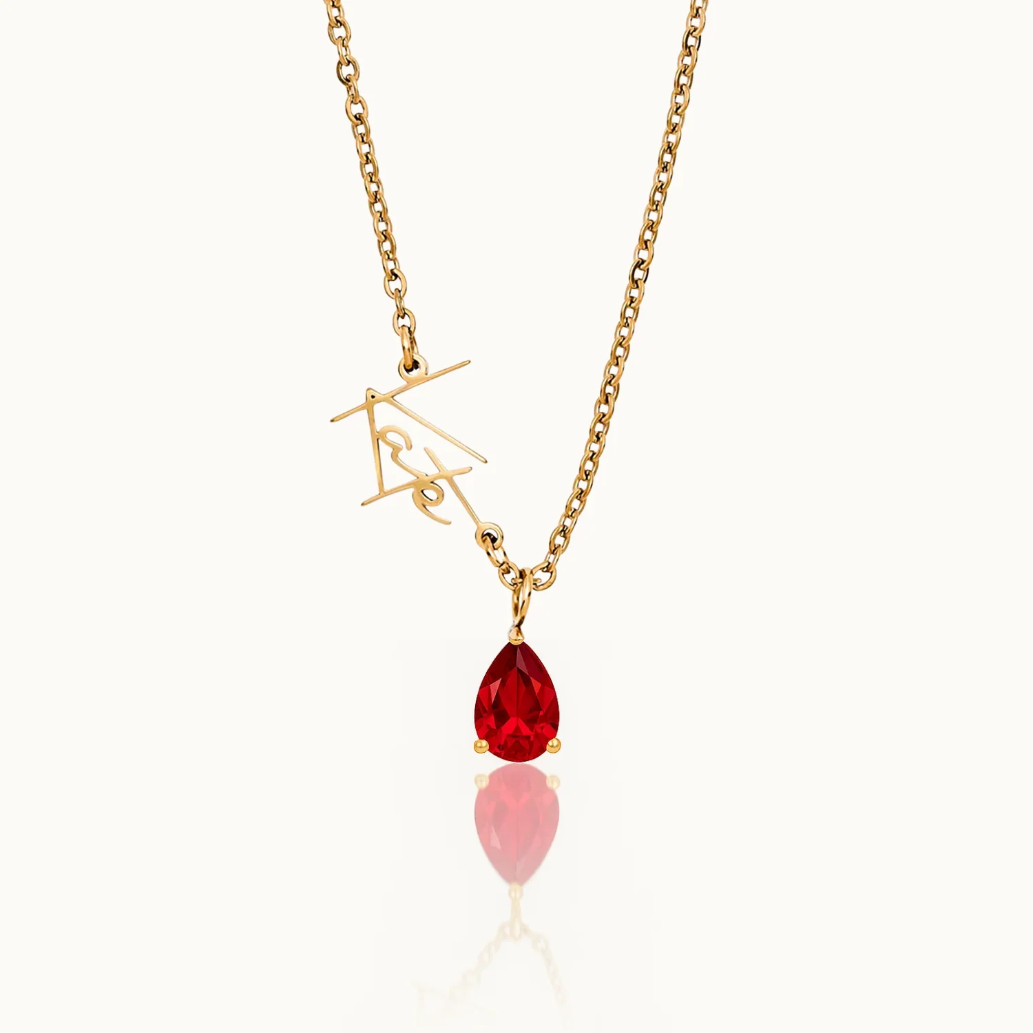 Signature Name and Birthstone Necklace - Image 13
