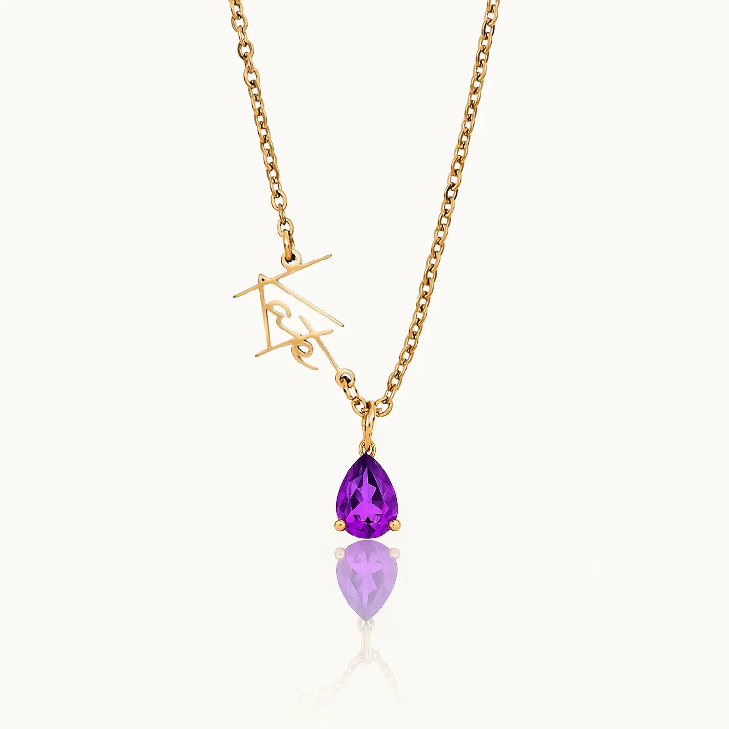 Signature Name and Birthstone Necklace - Image 2