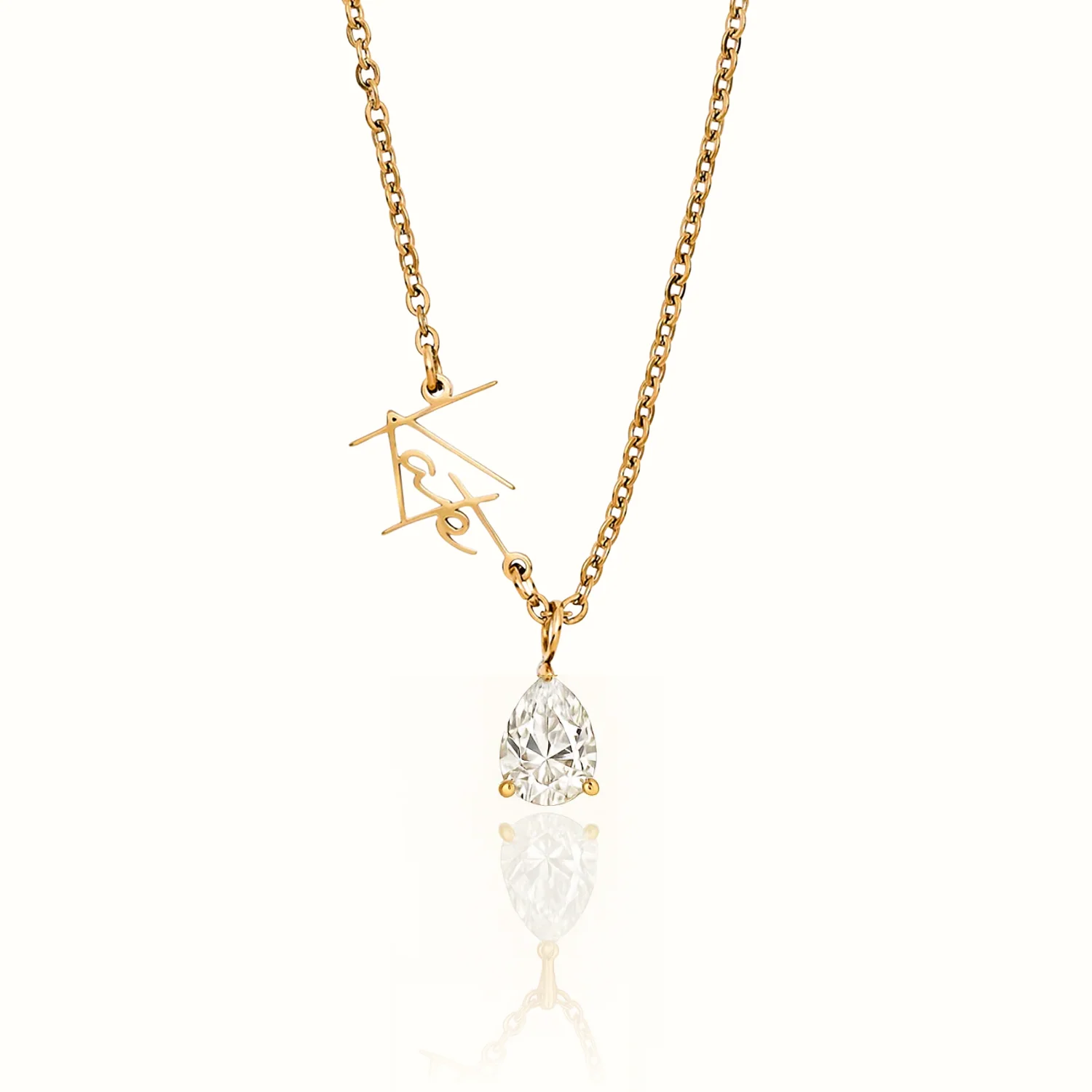 Signature Name and Birthstone Necklace - Image 3
