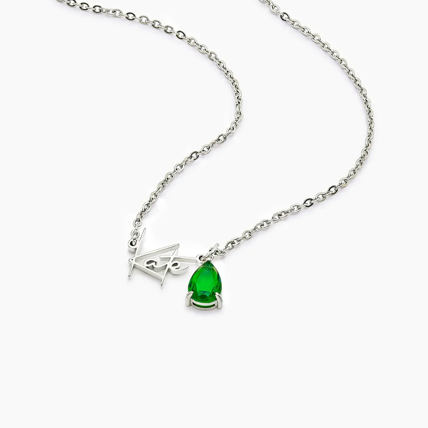 Signature Name and Birthstone Necklace - Image 5