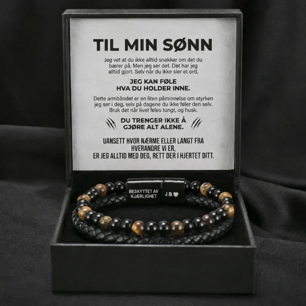 Sønnens skjold – tigerøye-armbånd