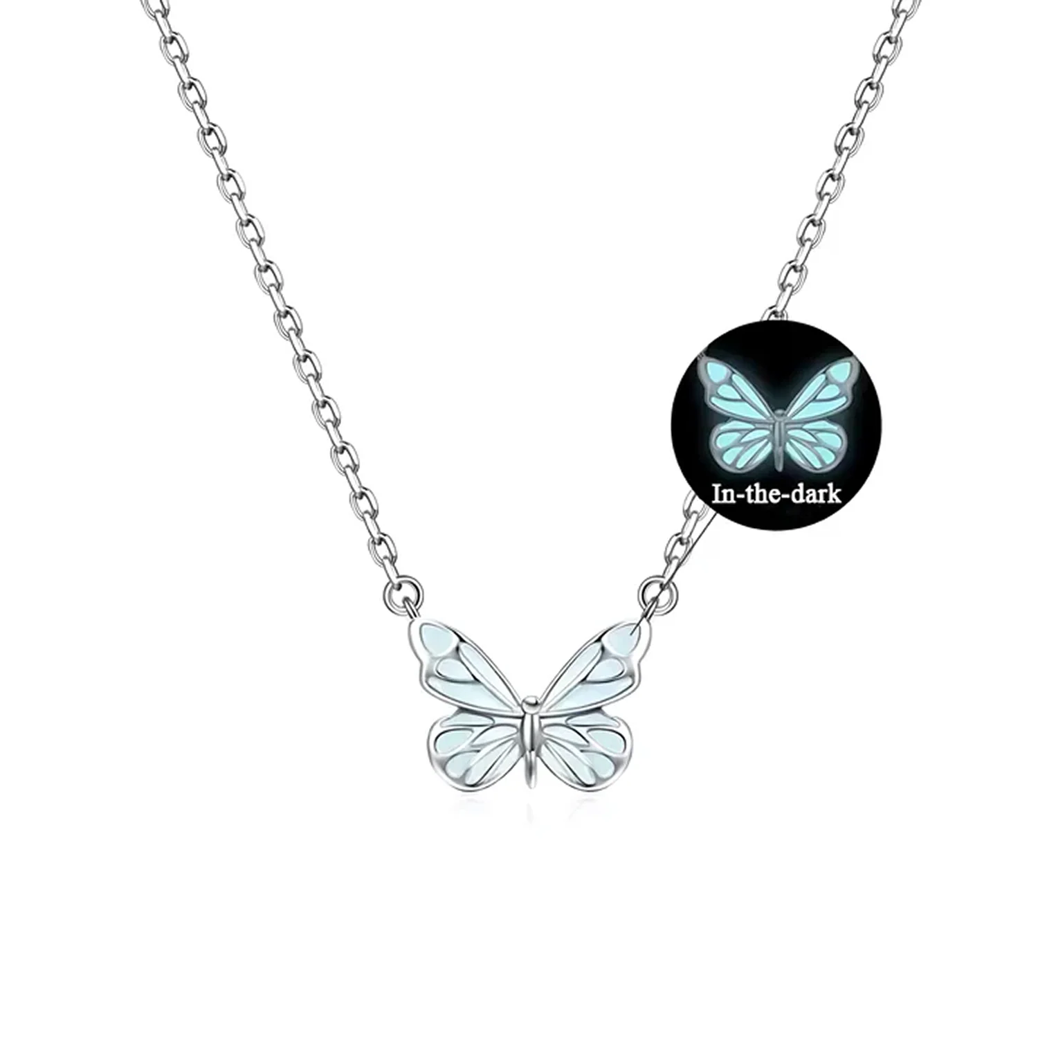 Collar Mariposa Azul Radiante - Image 3