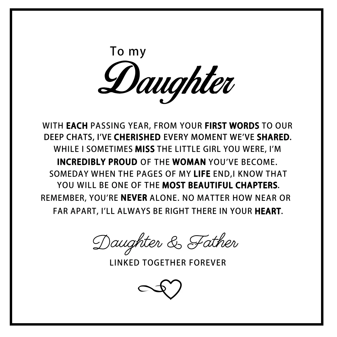 "To My Daughter" Forever Connected Bracelet - Image 2
