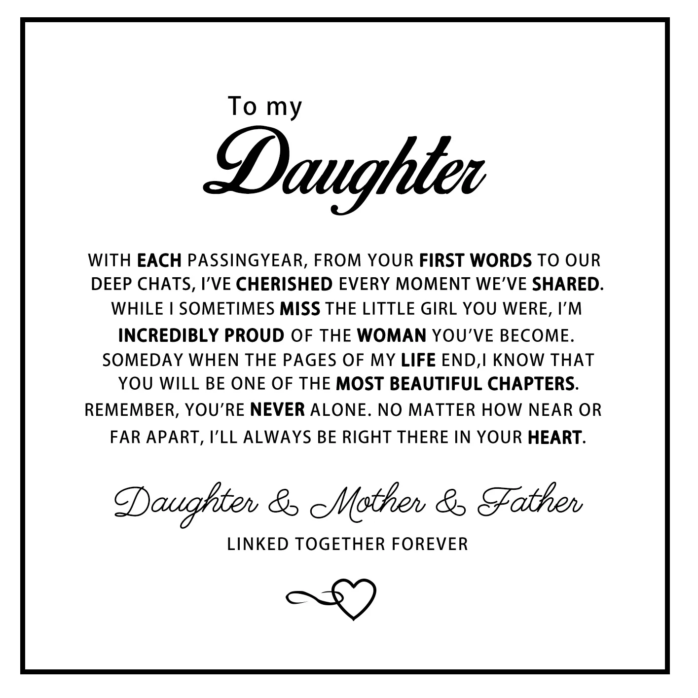 "To My Daughter" Forever Connected Bracelet - Image 3