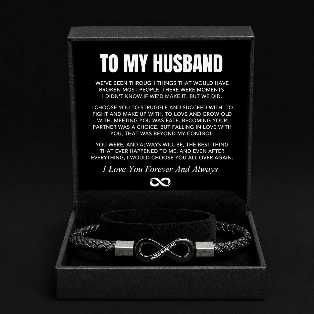 "To My Husband" Personalized Bracelet