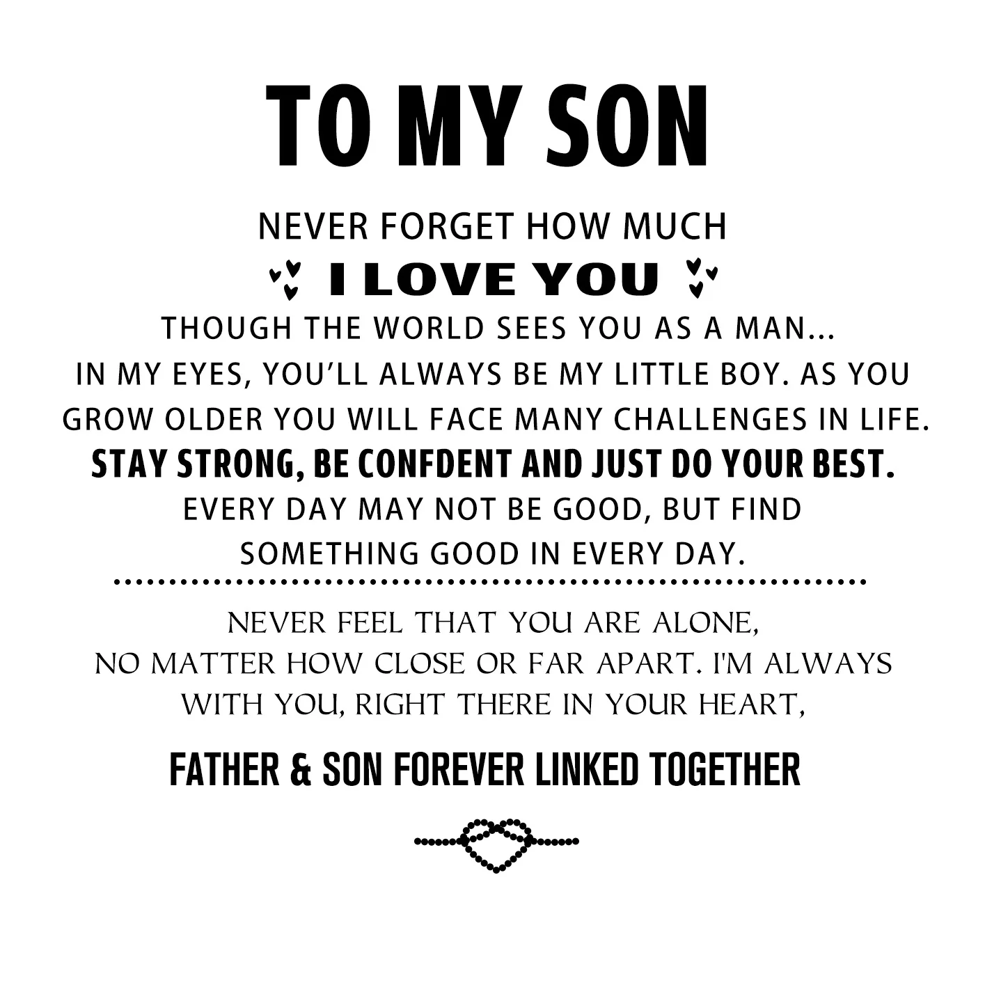 "To My Son" Engraved Bracelet - Image 5