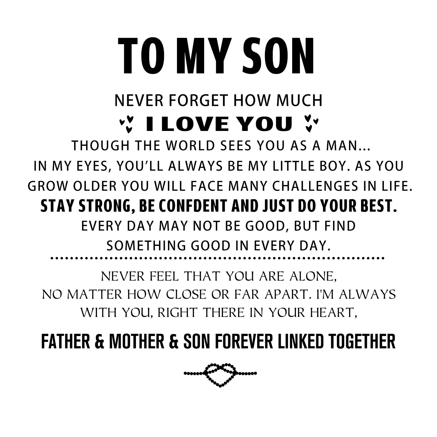 "To My Son" Engraved Bracelet - Image 6