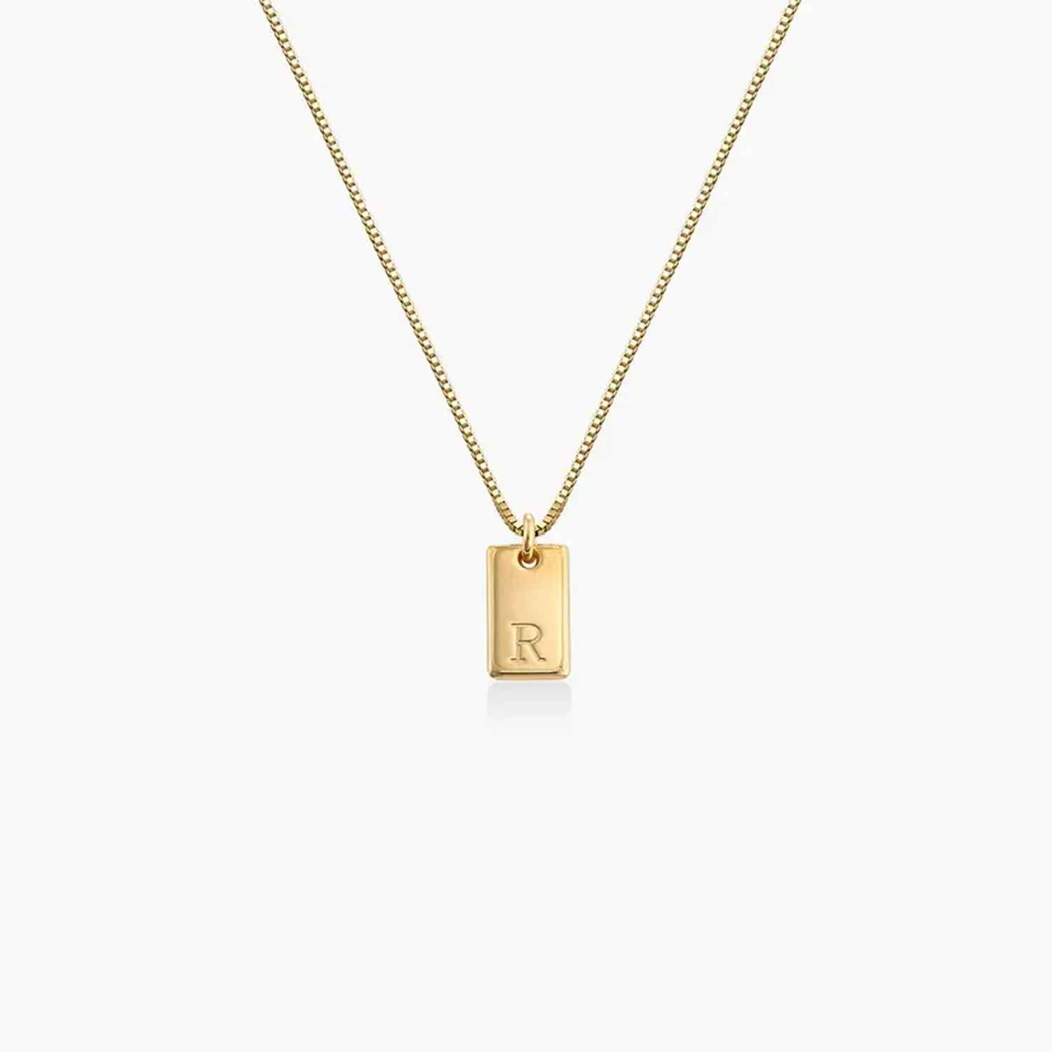 Willow Engraved Initial Necklace - Image 5