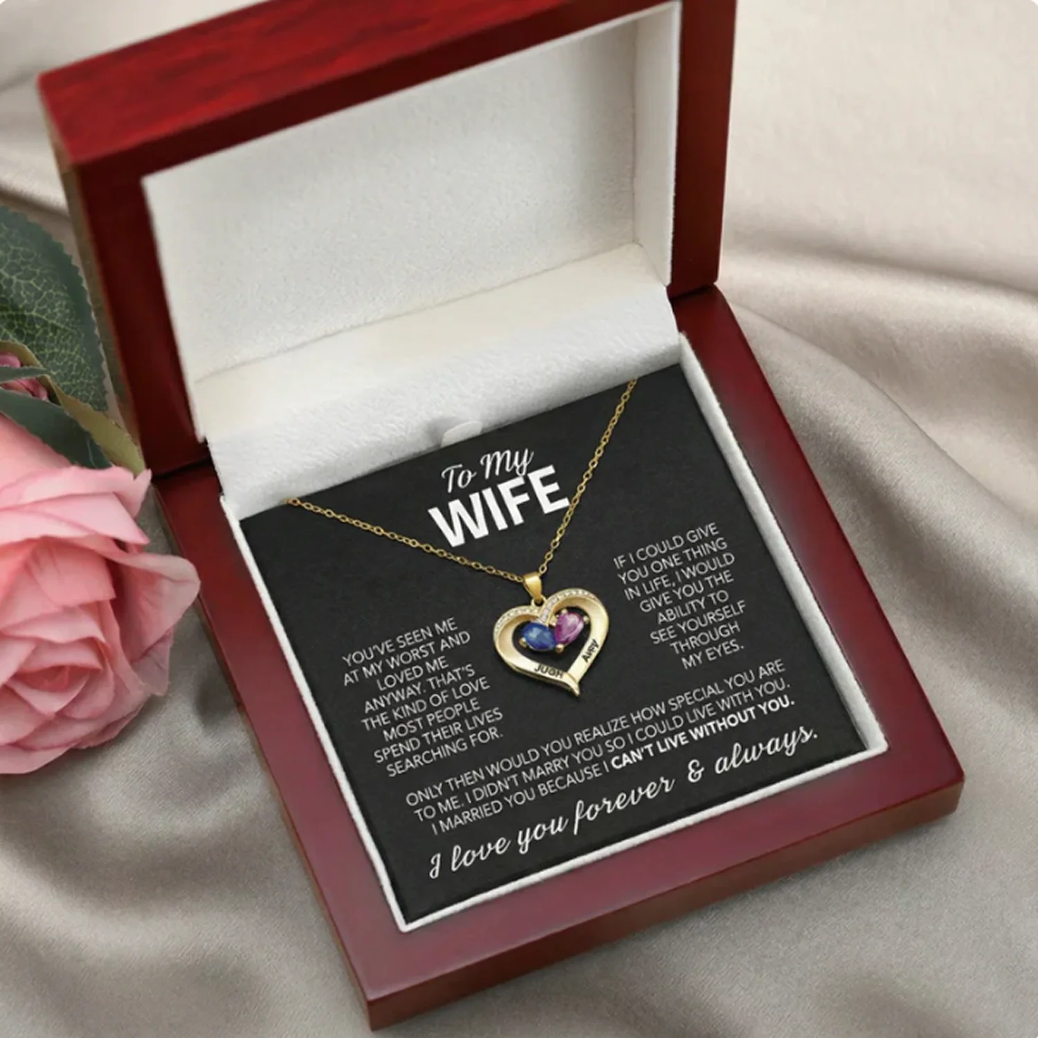 Yours Always Heart Necklace - Image 5